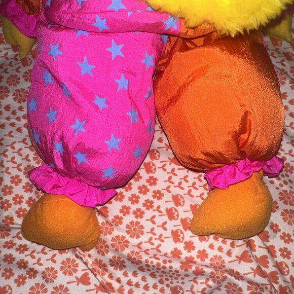 Applause Sesame Street Big Bird Parachute Clown 14" Plush Stuffed Doll 1986 - Picture 12 of 13